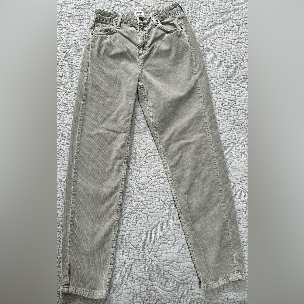 Urban Outfitter’s BDG Color Corduroy Mom Pants In Grey